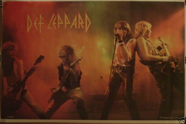 Def Leppard Pyromania Tour Poster