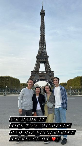 Plunkett Family in Paris by Eiffel Tower
